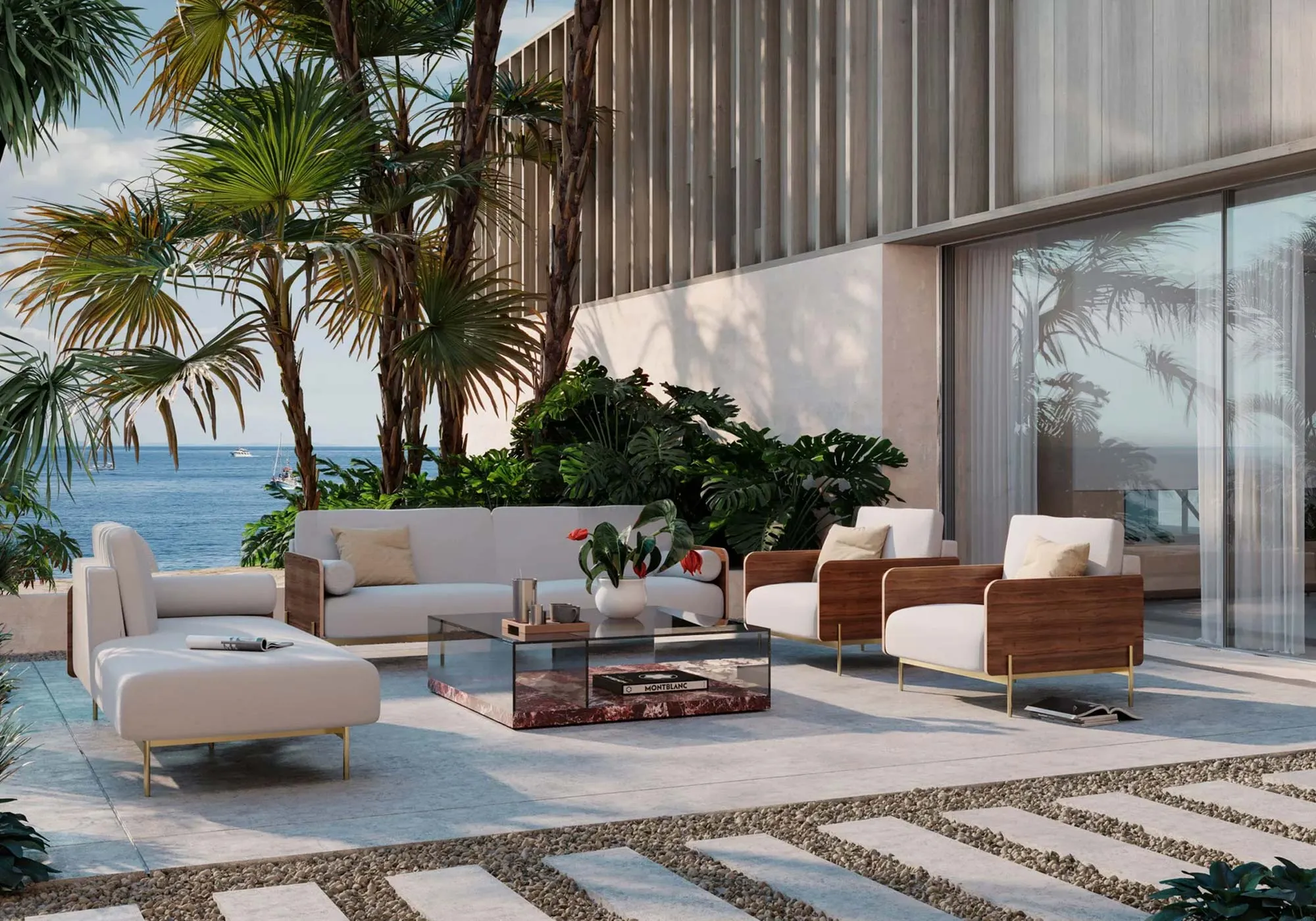 CATALINA Fabric Outdoor Armchair by Formitalia