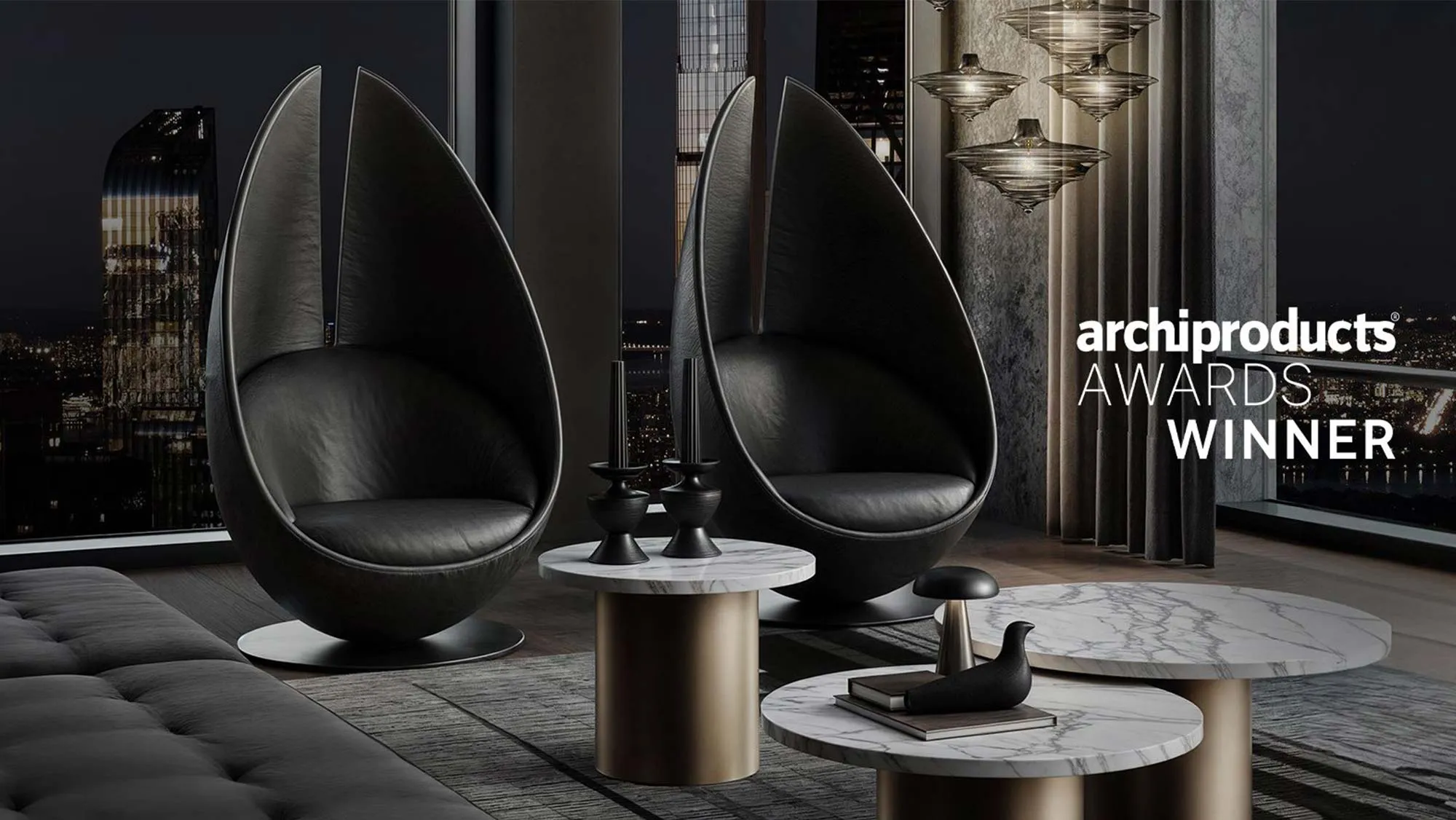 WE-003/H Leather Armchair by Wayne Enterprises Home Collection.